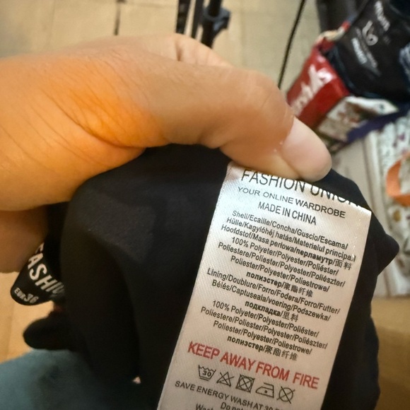 Fashion Union Floral Button Front Ruffle Mini Dress - Picture 3 of 5